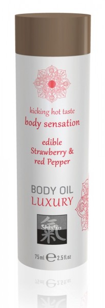 Body Oil Edible Erdbeere/Pfeffer