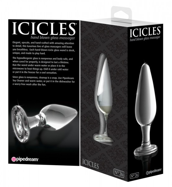 Icicicles glas toy Buttplug - Verpackung