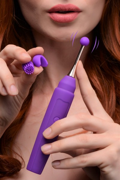 Silikon Vibrator punktgenau mit 3 Aufsätzen