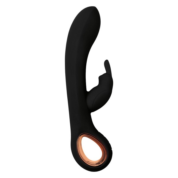 G-Punkt Vibrator mit Klitoris Stimulator Schwarz