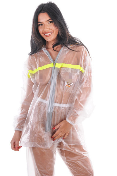 PVC zweiteiliger Regenanzug mit Kapuze