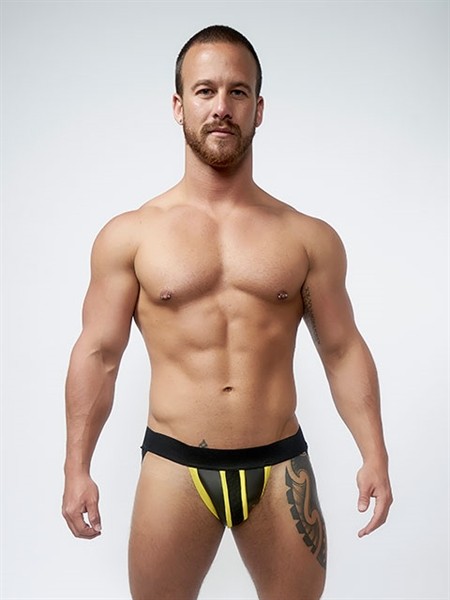 Neopren Jockstrap schwarz-gelb