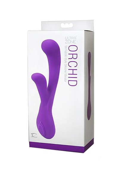 UltraZone Orchid 6x Rabbit-Style Silicone Vibr. - Purple