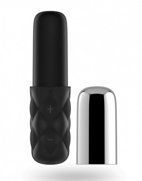 Lippenstift Minivibrator Schwarz/silber