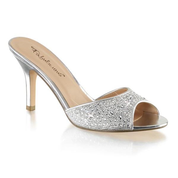 LUCY-01 in Farbe P0518| Silber Glitter Stoff - Gewebe