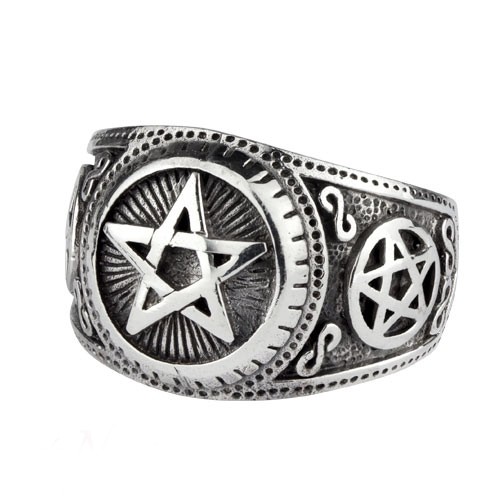 Ring "Pentagramm" 925 Silber