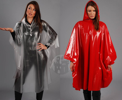 PVC Poncho für Damen Kurz - 