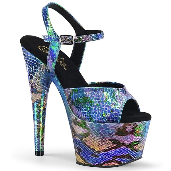 ADORE-709SP in Farbe P0676| Blau Hologramm Snake Print