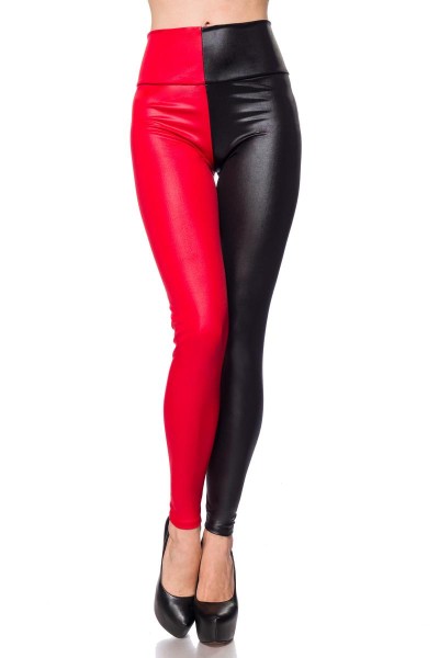 Leggings schwarz/rot