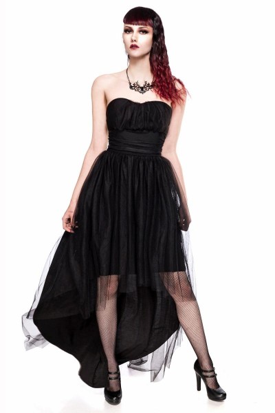 Gothic Tüll-Kleid - vorne