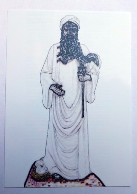 Voodoo Orisha Gebetskarte 'Obatala'