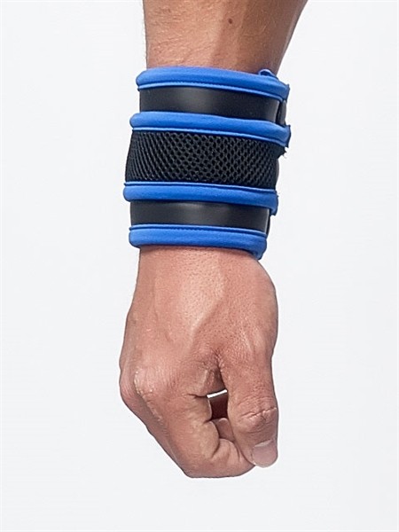 Neopren-Armband-Portemonnaie - schwarz-blau